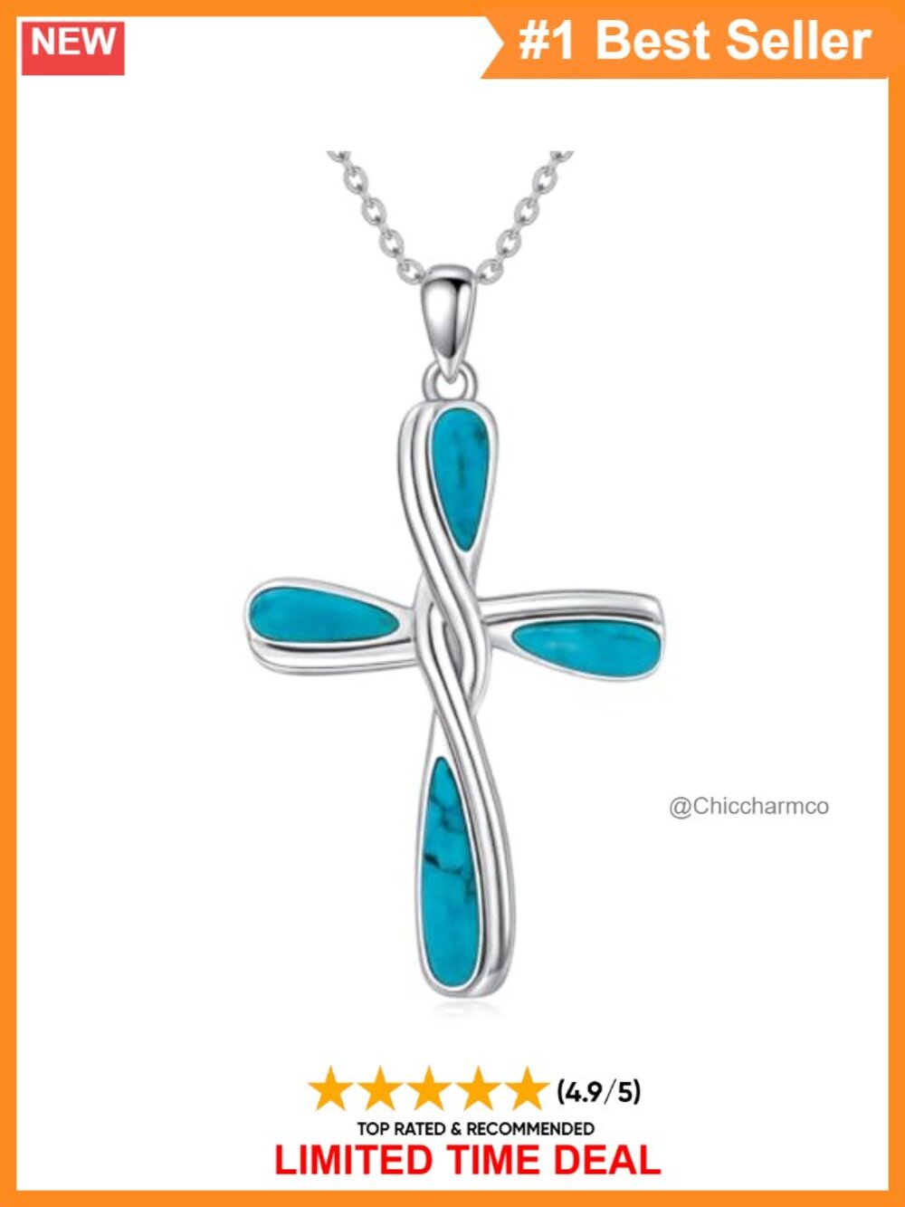 Natural Turquoise 925 Sterling Silver Teardrop Pendant Necklace